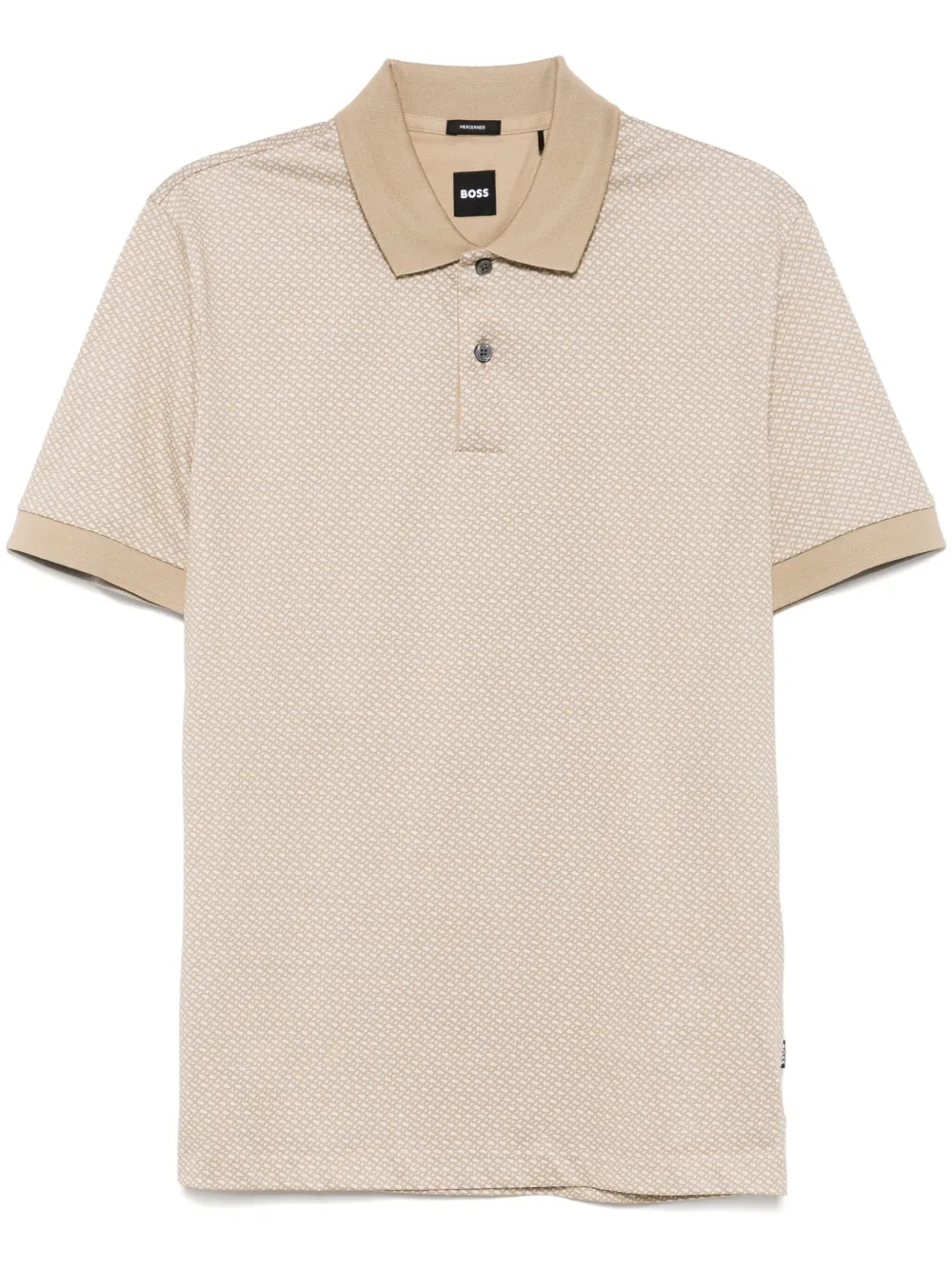 BOSS patterned polo shirt – Brown BOSS patterned polo shirt – Brown