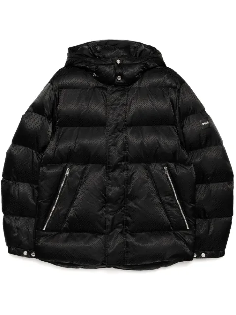 BOSS logo-patch padded jacket
