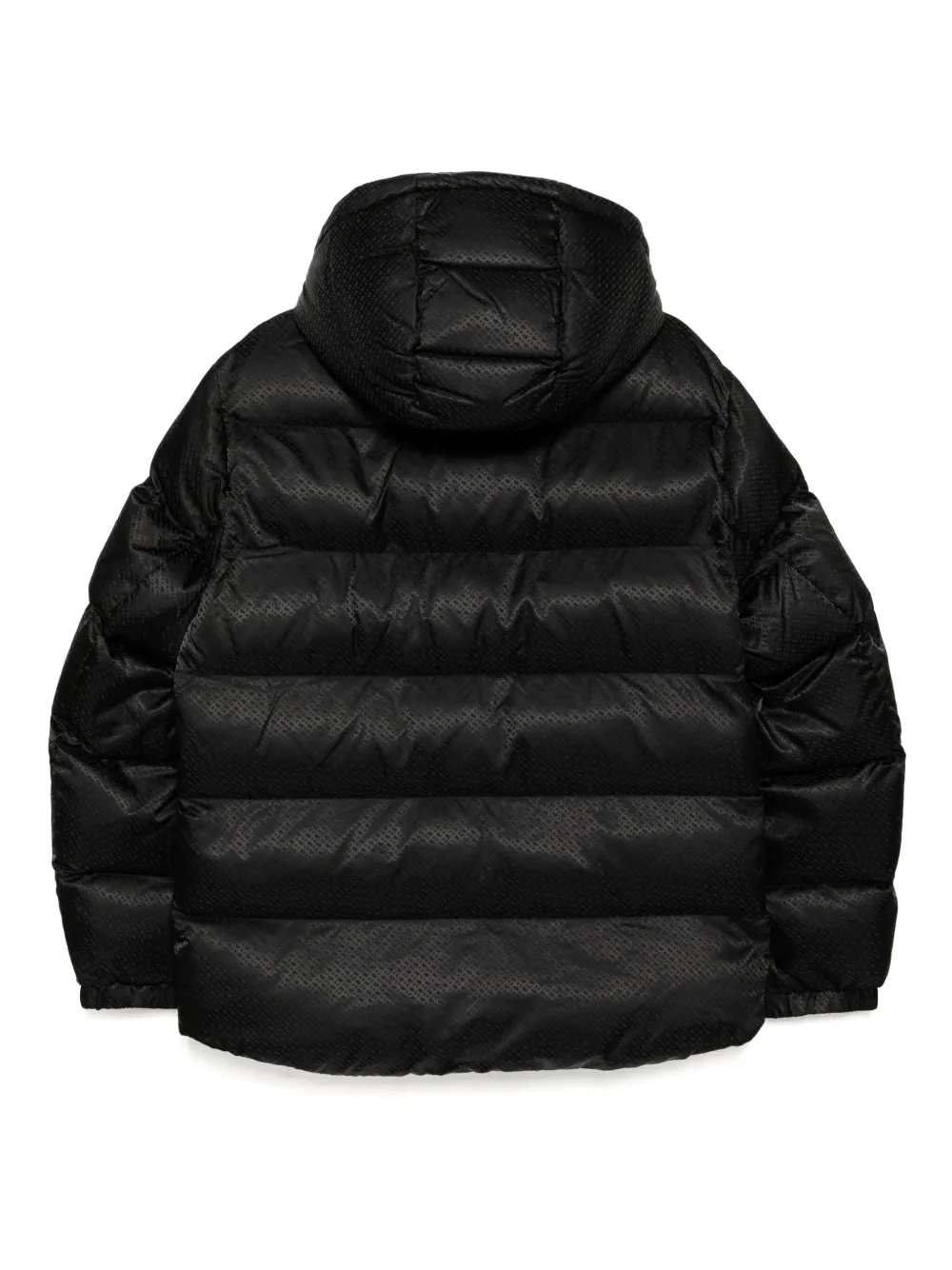 BOSS logo-patch padded jacket - Zwart