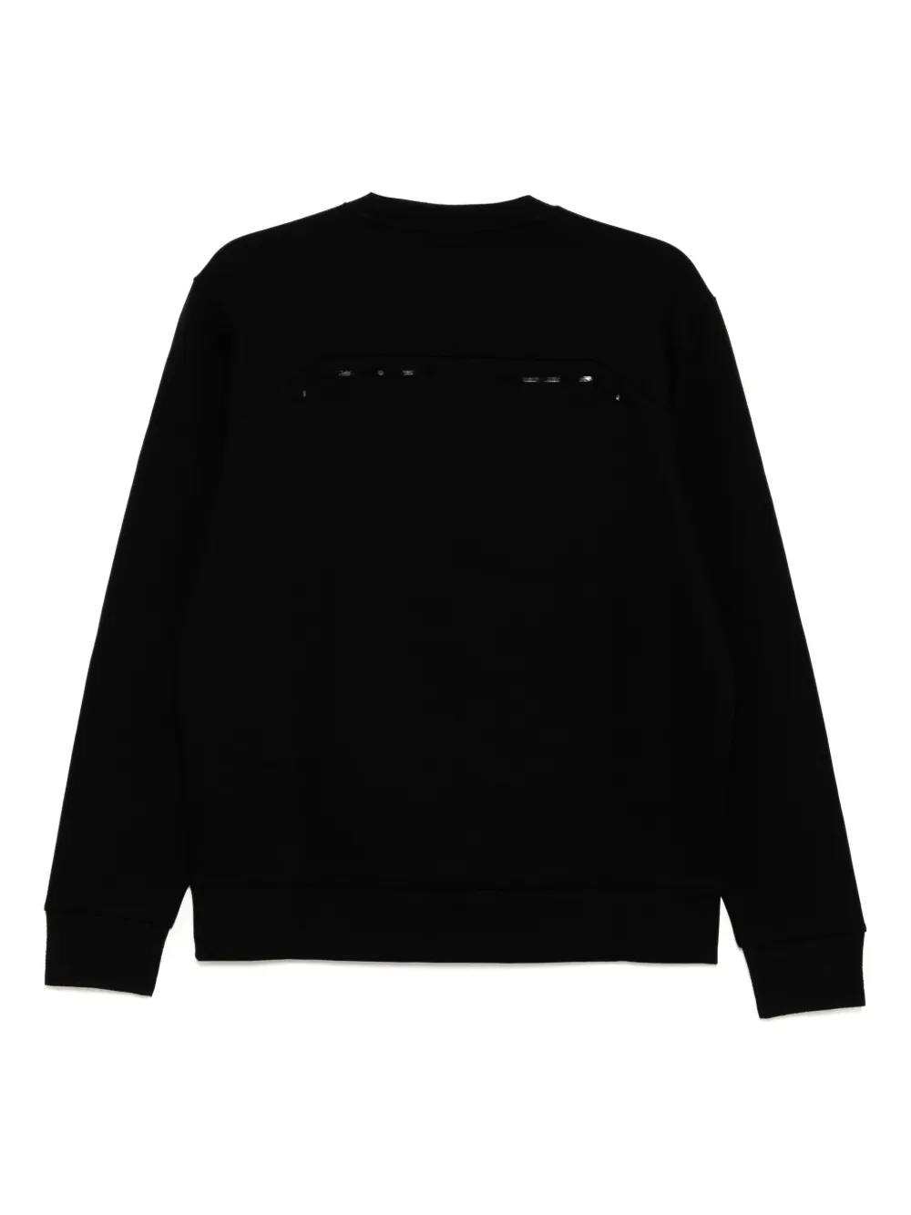 BOSS Sweater met logoprint - Zwart