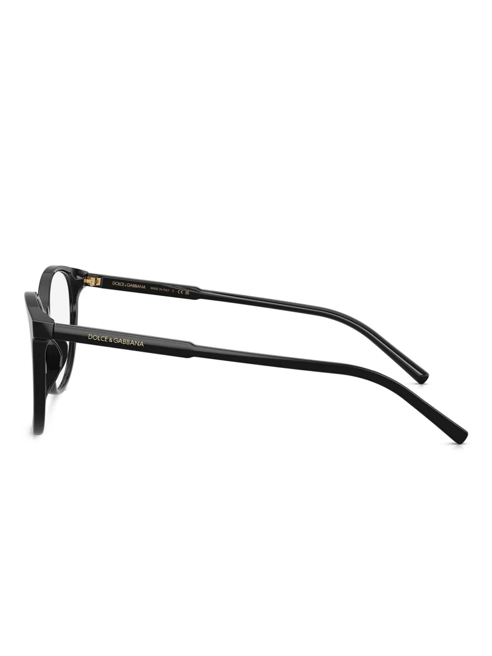 Dolce & Gabbana Eyewear Bril met rond montuur Zwart