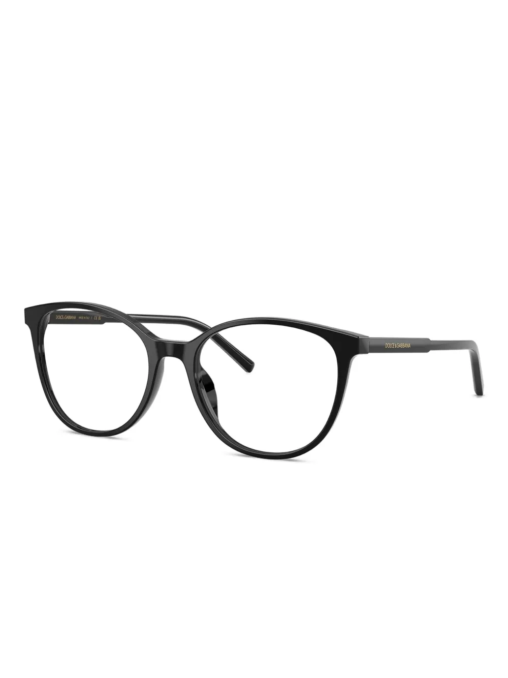 Dolce & Gabbana Eyewear Bril met rond montuur Zwart