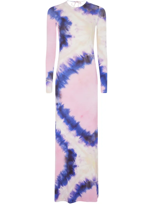 sachin and babi light blue dress Tie and Dye Dress Rabanne main image 1