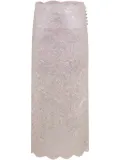 Rabanne lace maxi skirt - Pink