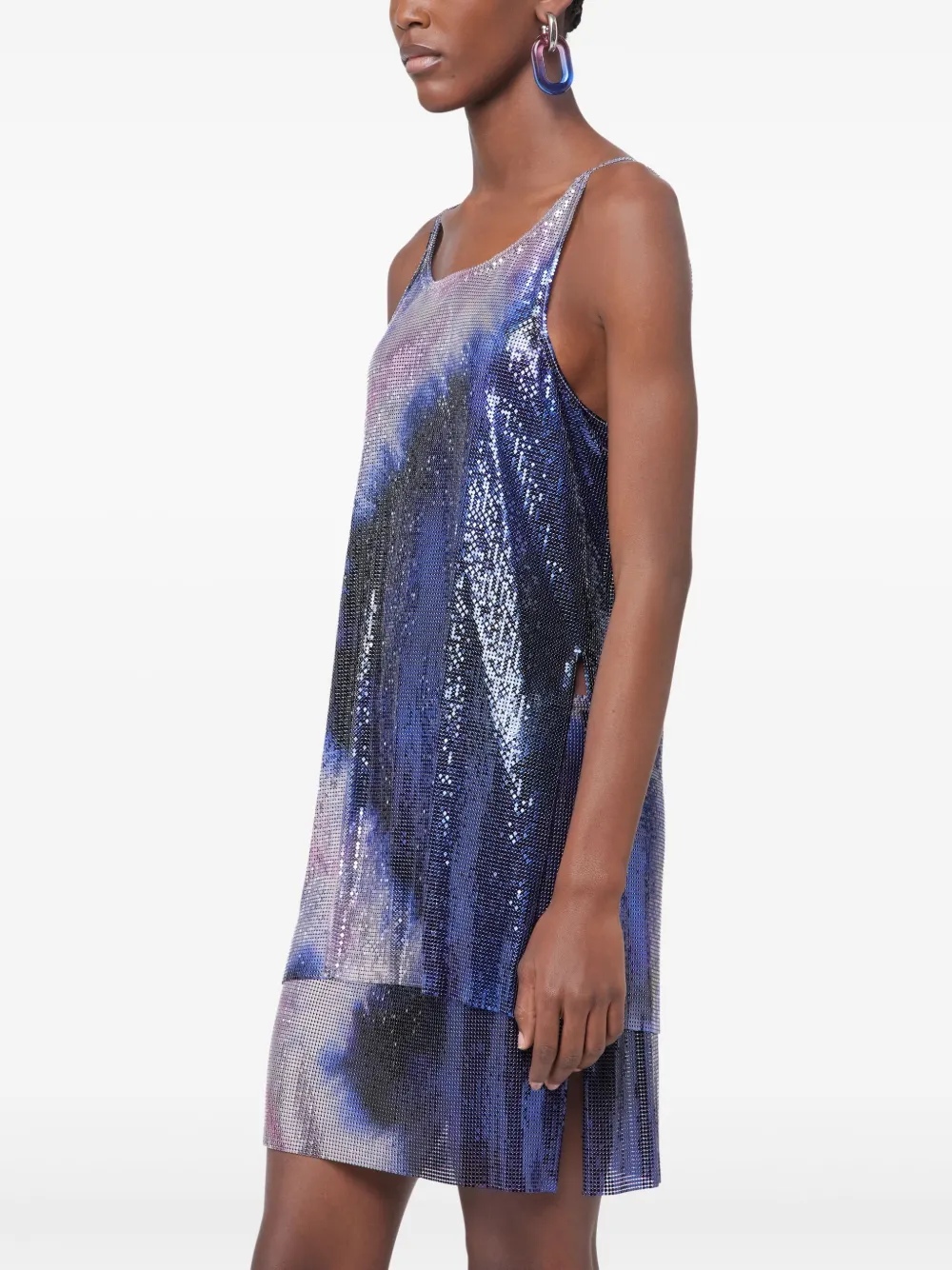 RABANNE PRINTED MESH TANK TOP