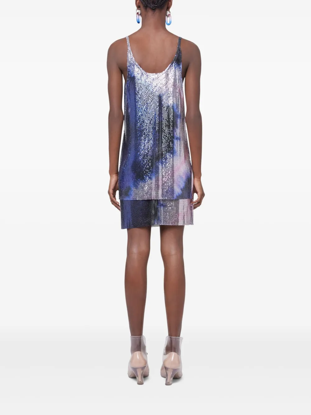 RABANNE PRINTED MESH TANK TOP