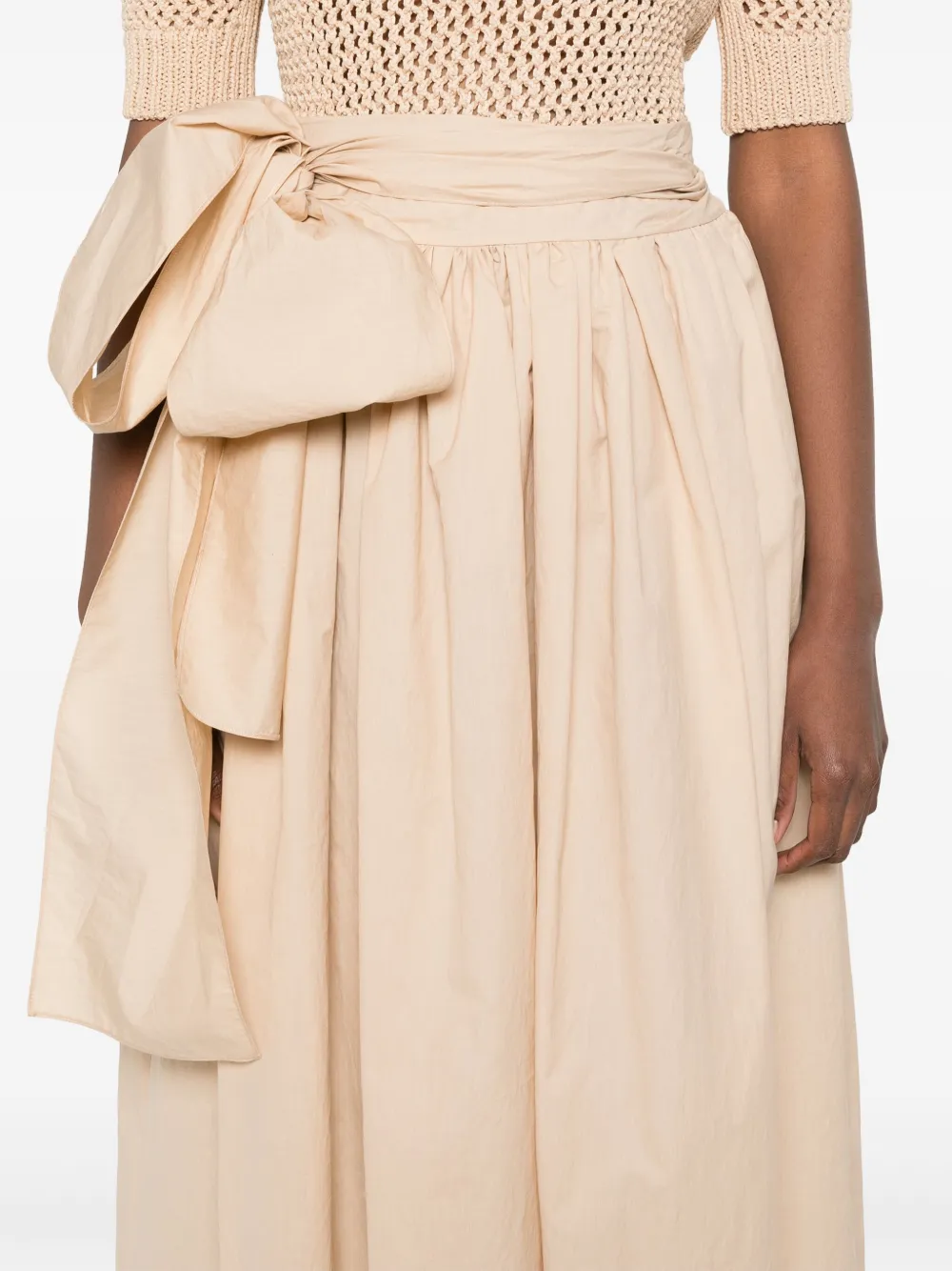 Fabiana Filippi Midi-plooirok Beige