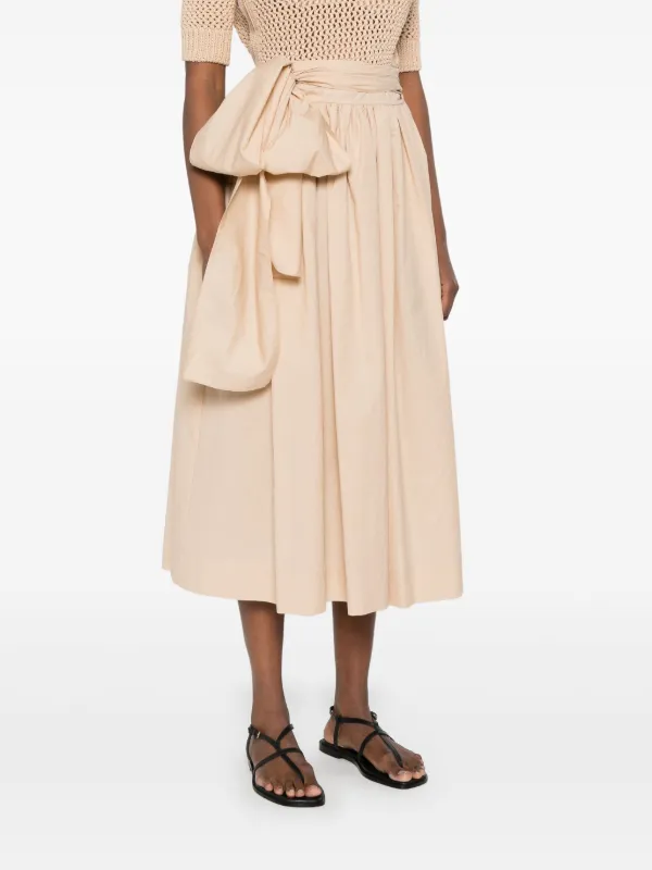 ファビアナフィリッピ スカート　プリーツスカート　42 S ベージュ Fabiana Filippi プリーツ スカート | ニュートラル | FARFETCH JP