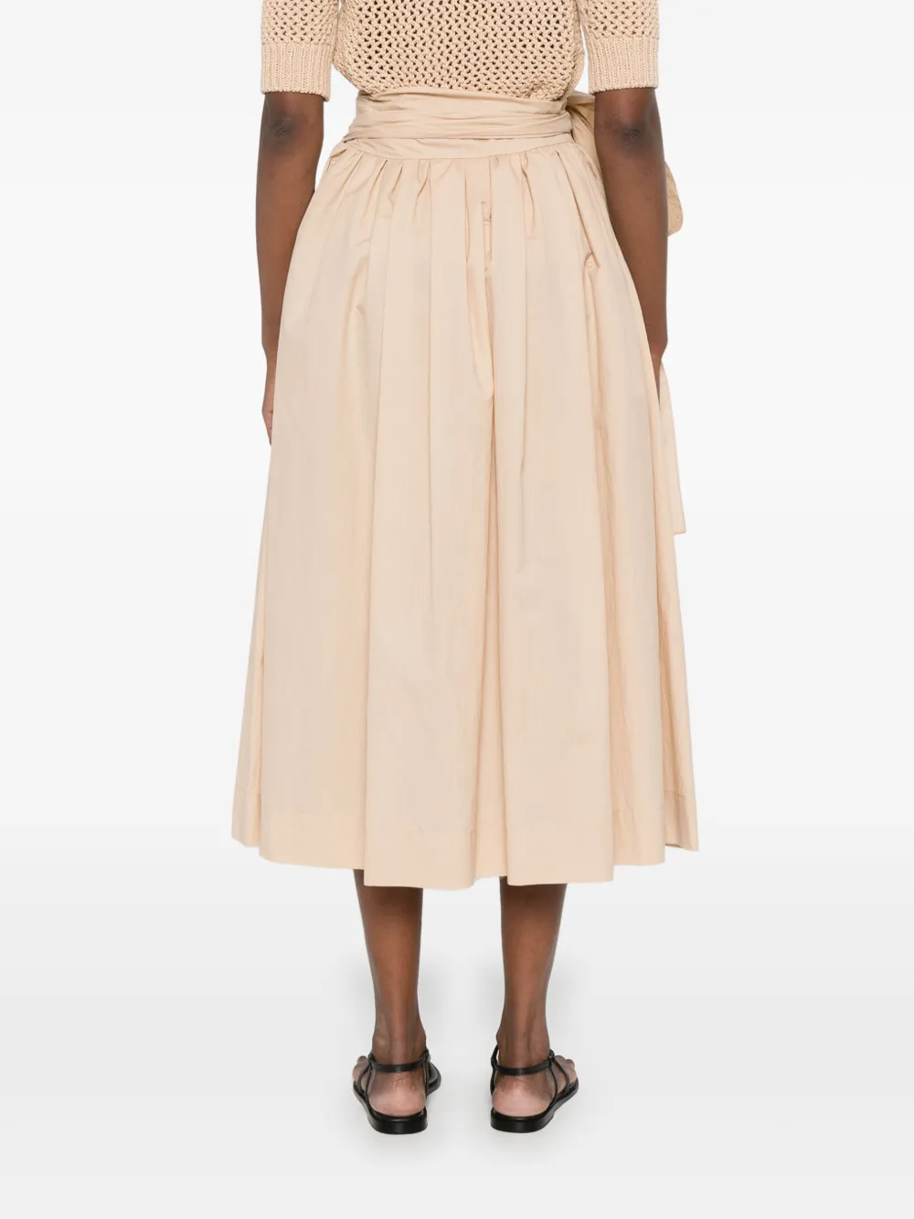 Fabiana Filippi Midi-plooirok Beige