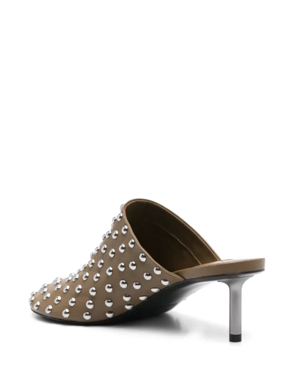 【関税＆送料込み】Jil Sander Nappa Leather Mules With Stud Jil Sander Studded Mules | Red | FARFETCH