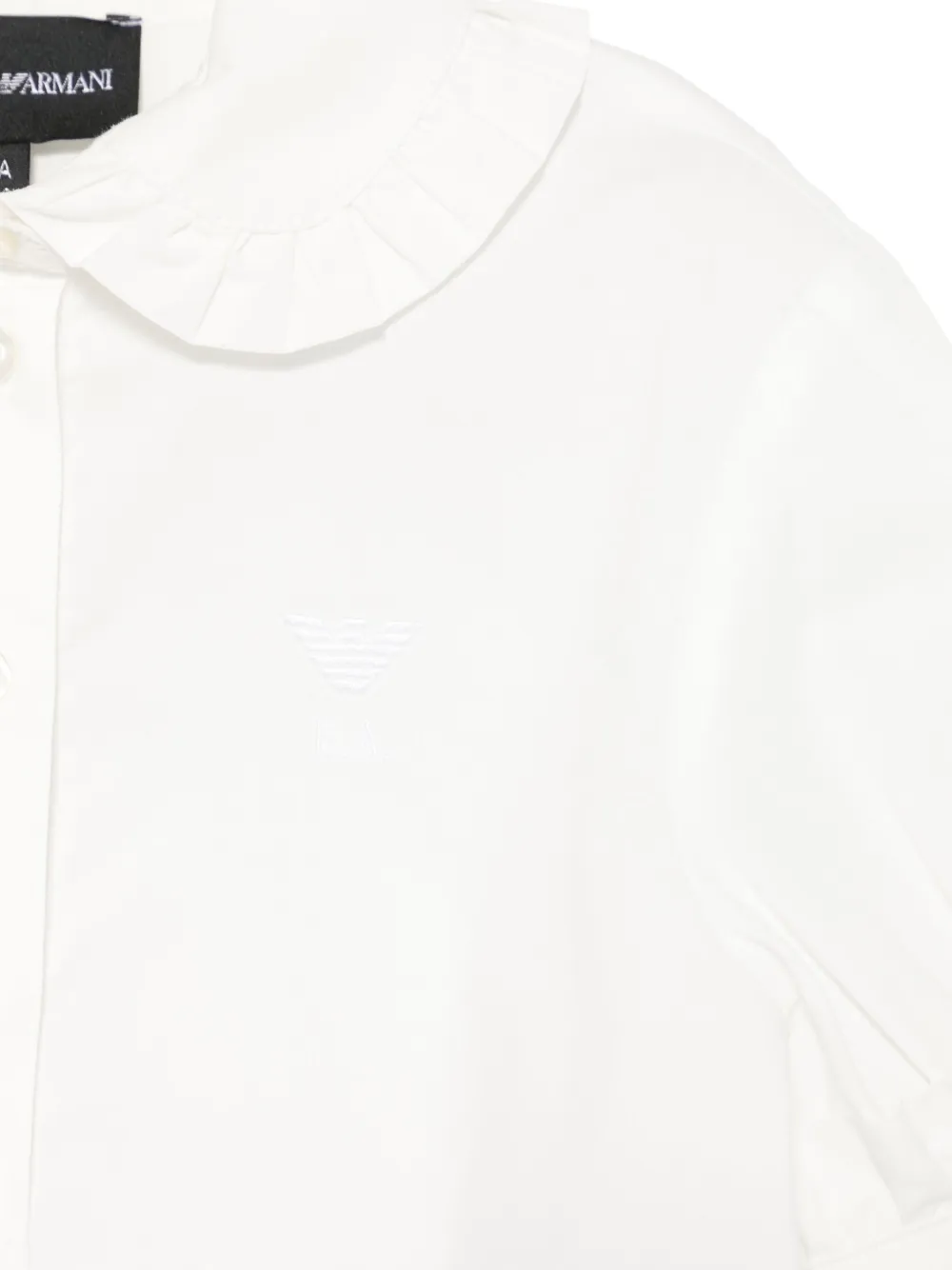 Emporio Armani Kids Popeline shirt Wit