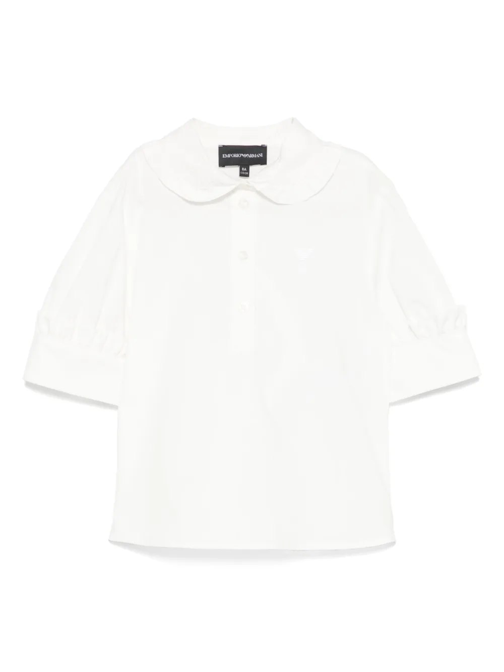 Emporio Ar i Kids Popeline shirt Wit