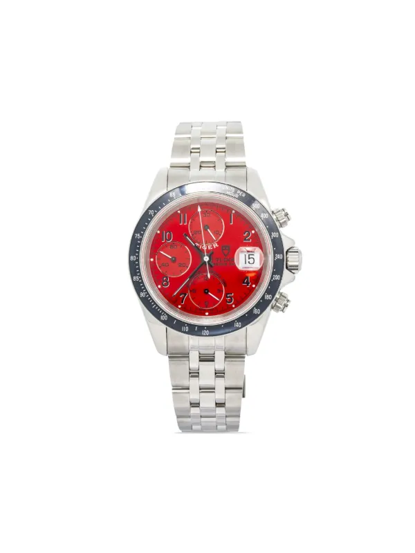 TUDOR pre-owned Tiger Prince Date Chronograph 40mm Red