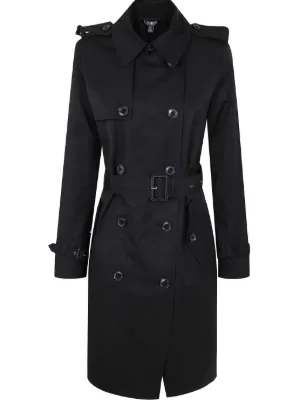 【希少】Apartment Three - Double Long Coat Patrizia Pepe Trench Coat Com Abotoamento Duplo | Preto | FARFETCH BR