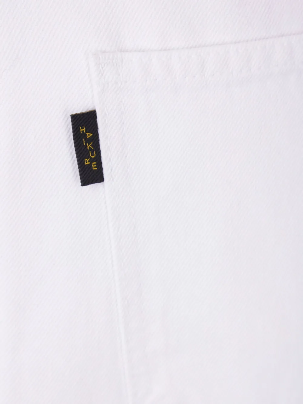Shop Haikure Logo-patch Jeans In White