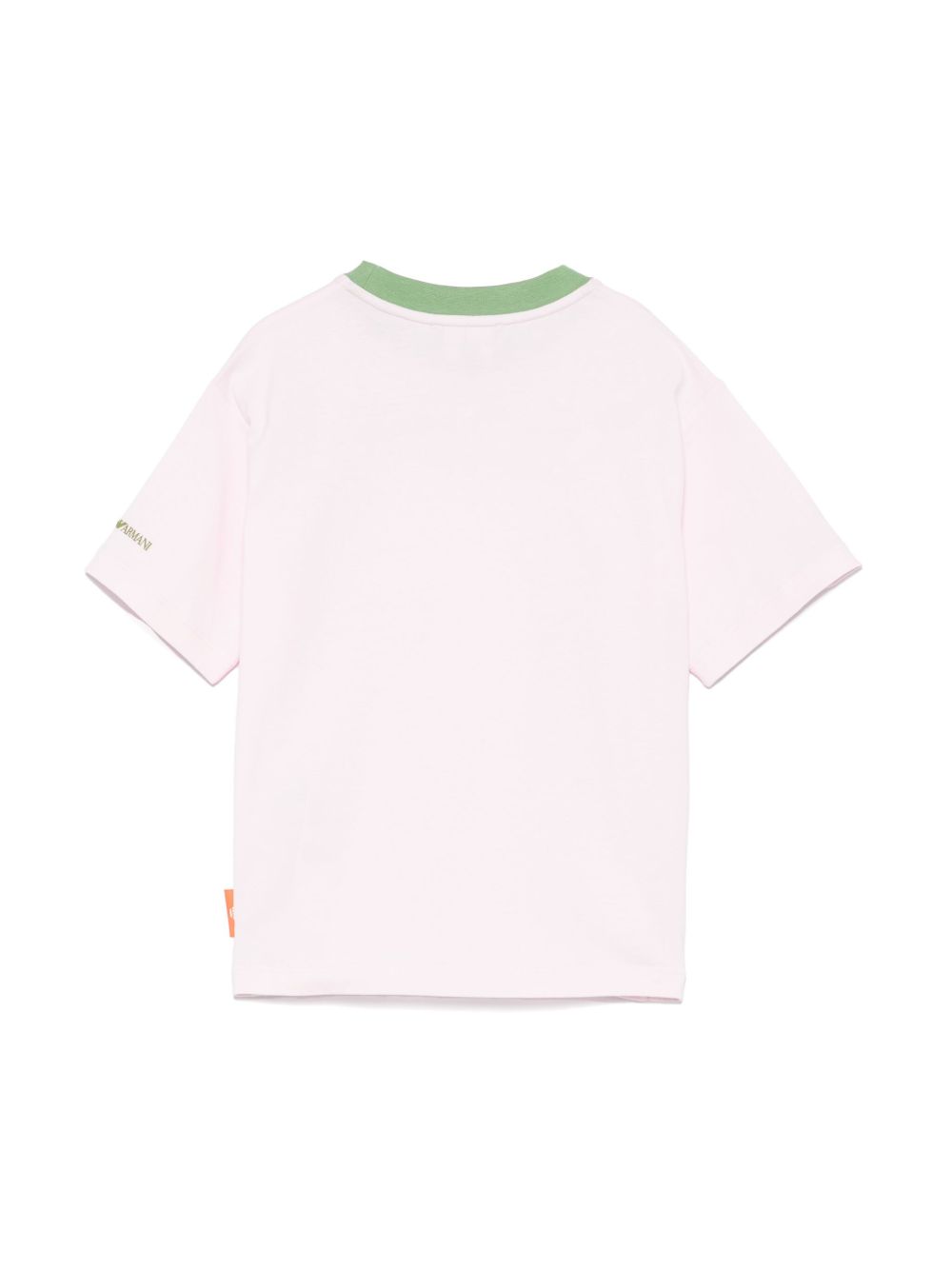 Emporio Armani Kids T-shirt met patchdetail - Roze