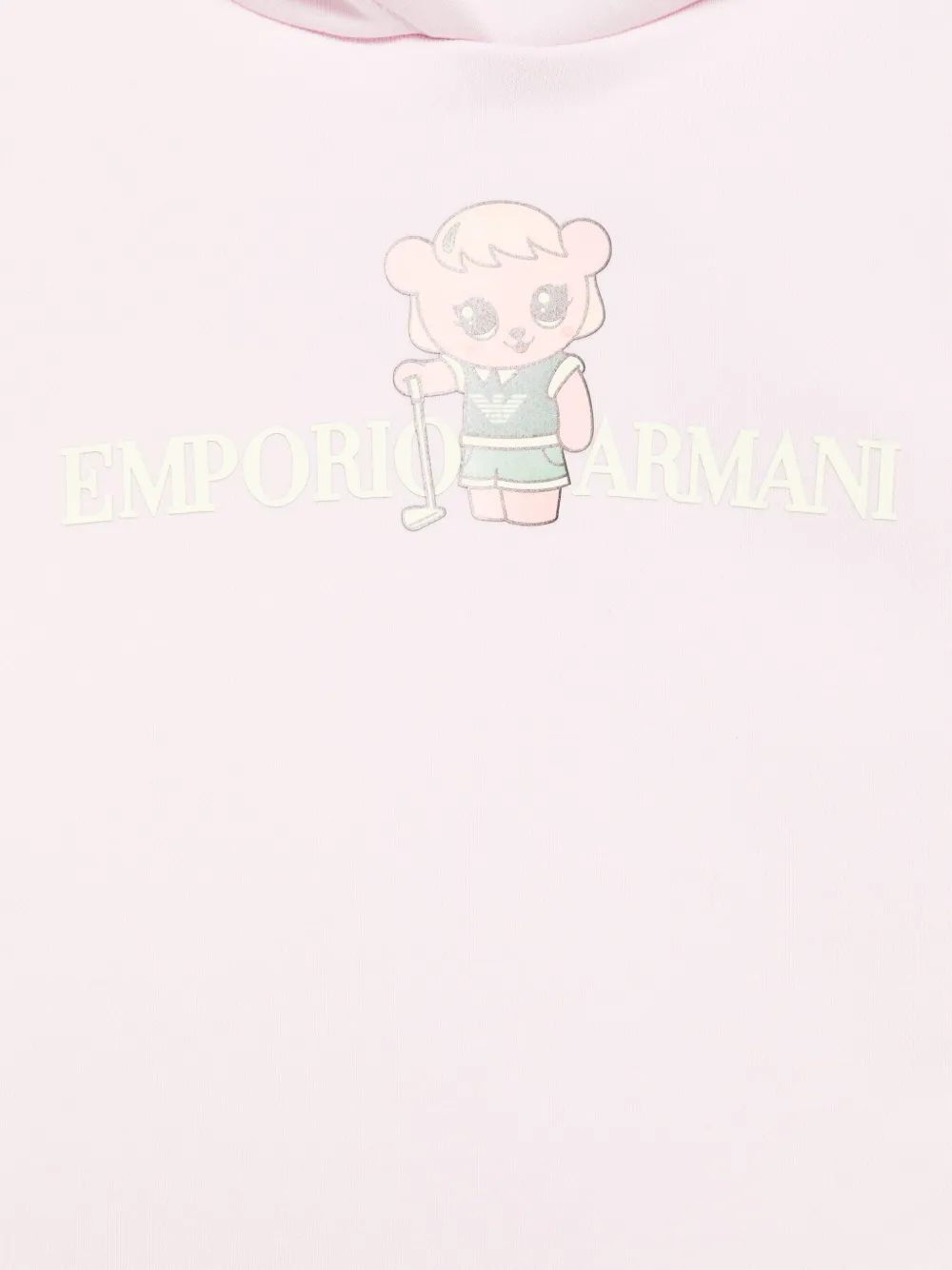 Emporio Armani Kids Jurk met logo-applicatie Roze