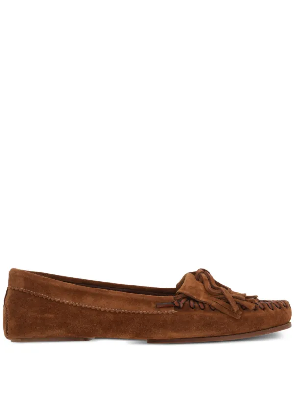 Paris Texas Indiana Suede Loafers Brown FARFETCH BH