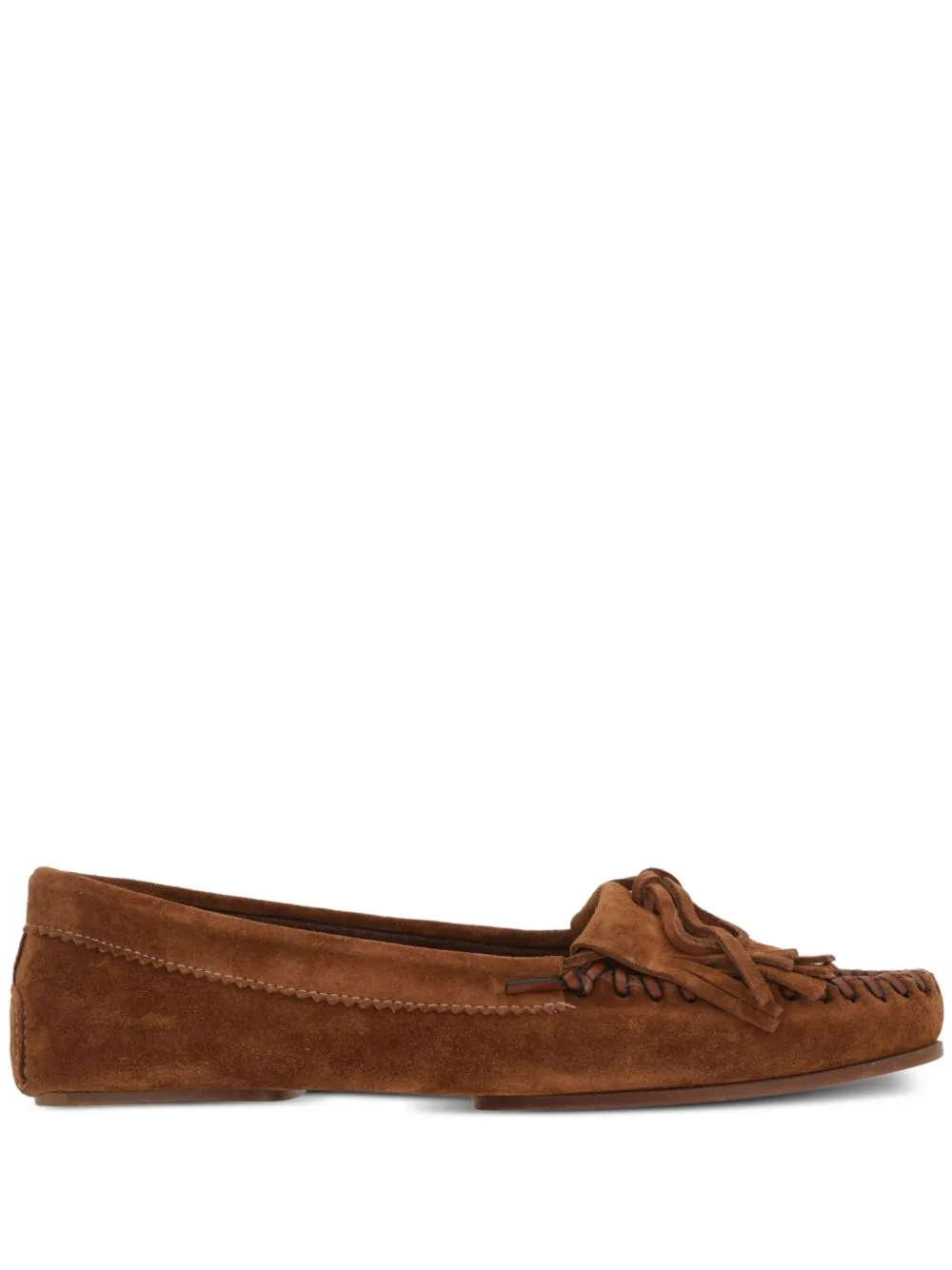 Shop Paris Texas Indiana Suede Loafers In Brown