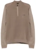 BOSS Zip-neck jumper - Brown