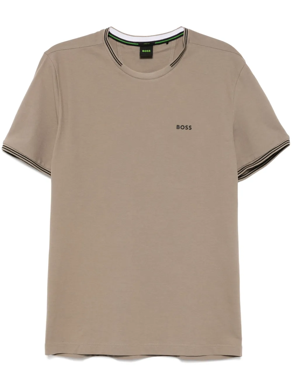 BOSS Stripes T-shirt Grijs