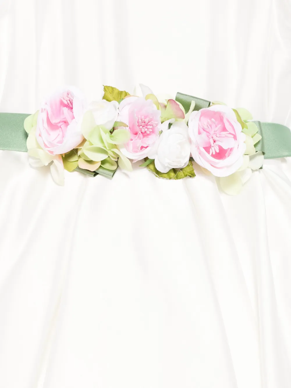 Colorichiari Jurk met bloemenpatch Wit
