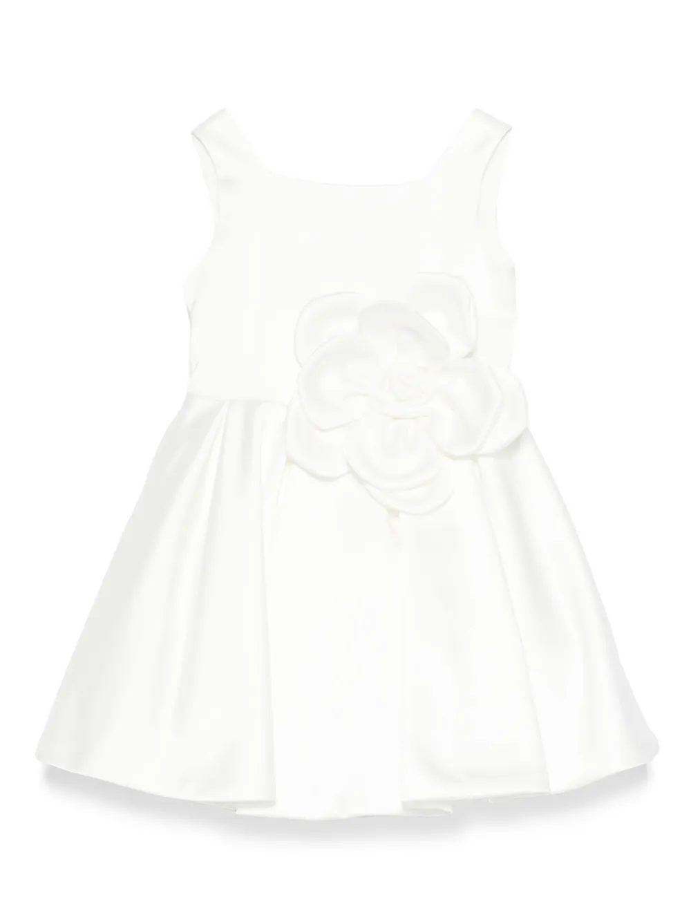 Colorichiari Jurk met bloe patch Wit