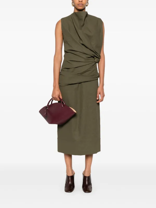 【関税＆送料込み】Jil Sander Dress JIL SANDER Satin maxi shirt dress | NET-A-PORTER