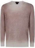 Avant Toi gradient-effect sweater - Red
