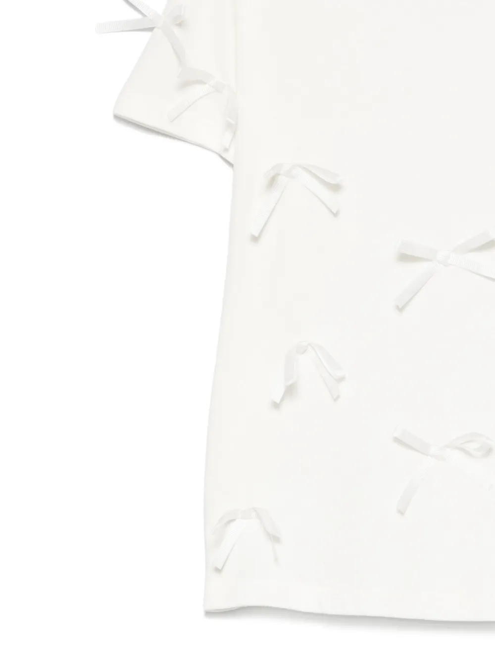 Douuod Kids T-shirt met strikdetail Beige