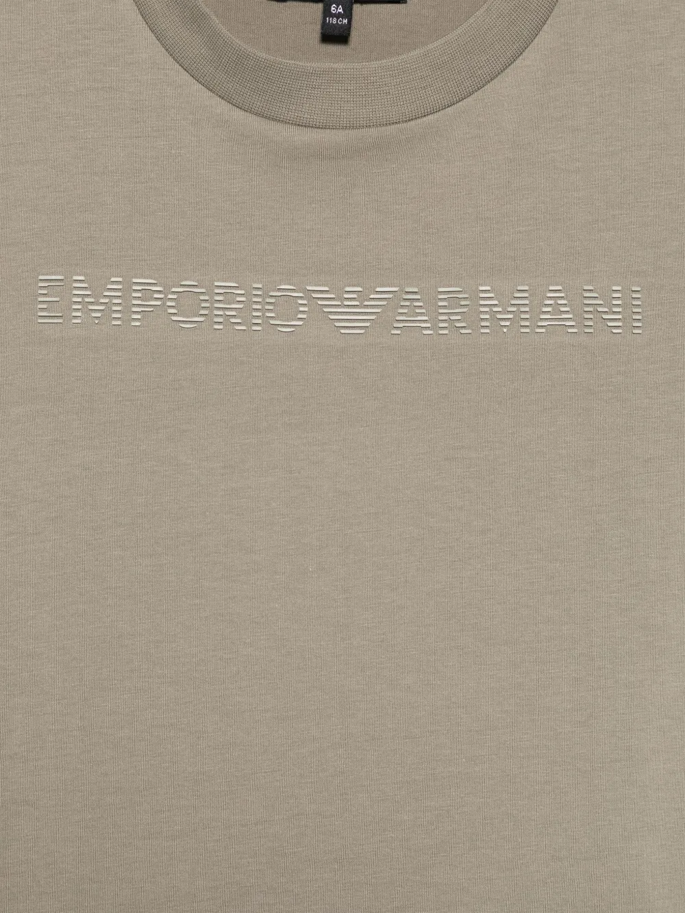 Emporio Armani Kids T-shirt met logoprint Groen