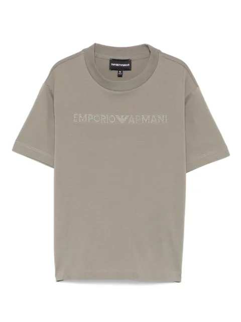 Emporio Armani Kids rubberised logo-print T-shirt