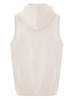 Tシャツ・カットソー ELEVENTY JERSEY SLEEVELESS HOODIE Agility Sleeveless Hoodie