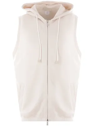 Eleventy zip-up Knit Hooded Cardigan | Brown | FARFETCH