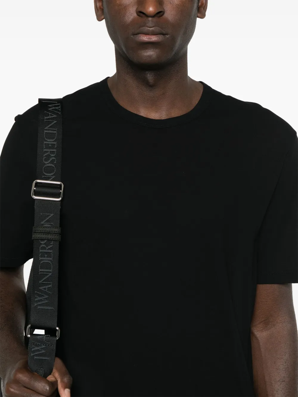 Jil Sander Katoenen crêpe T-shirt Zwart