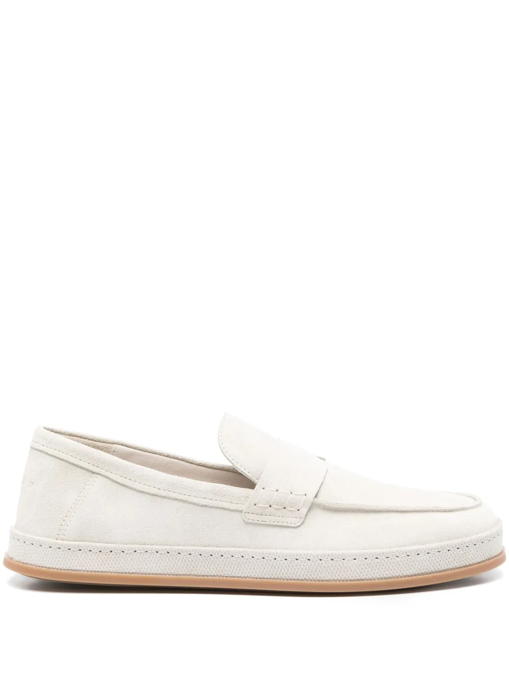 Hogan suede loafers Neutrals