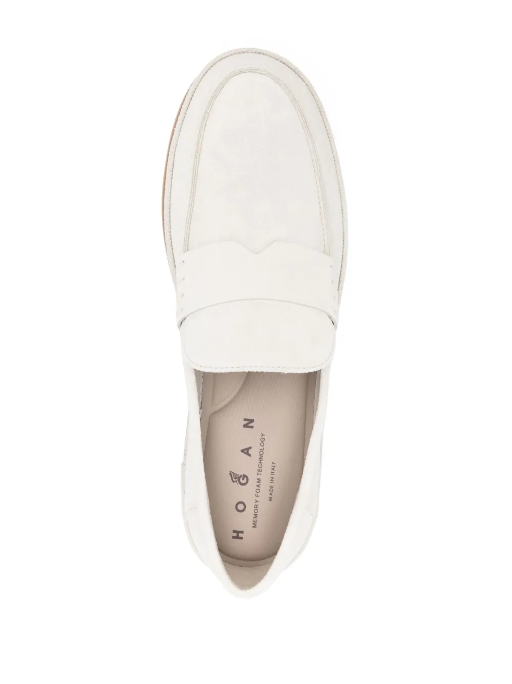 Hogan Moccasins In Beige Suede In Neutrals