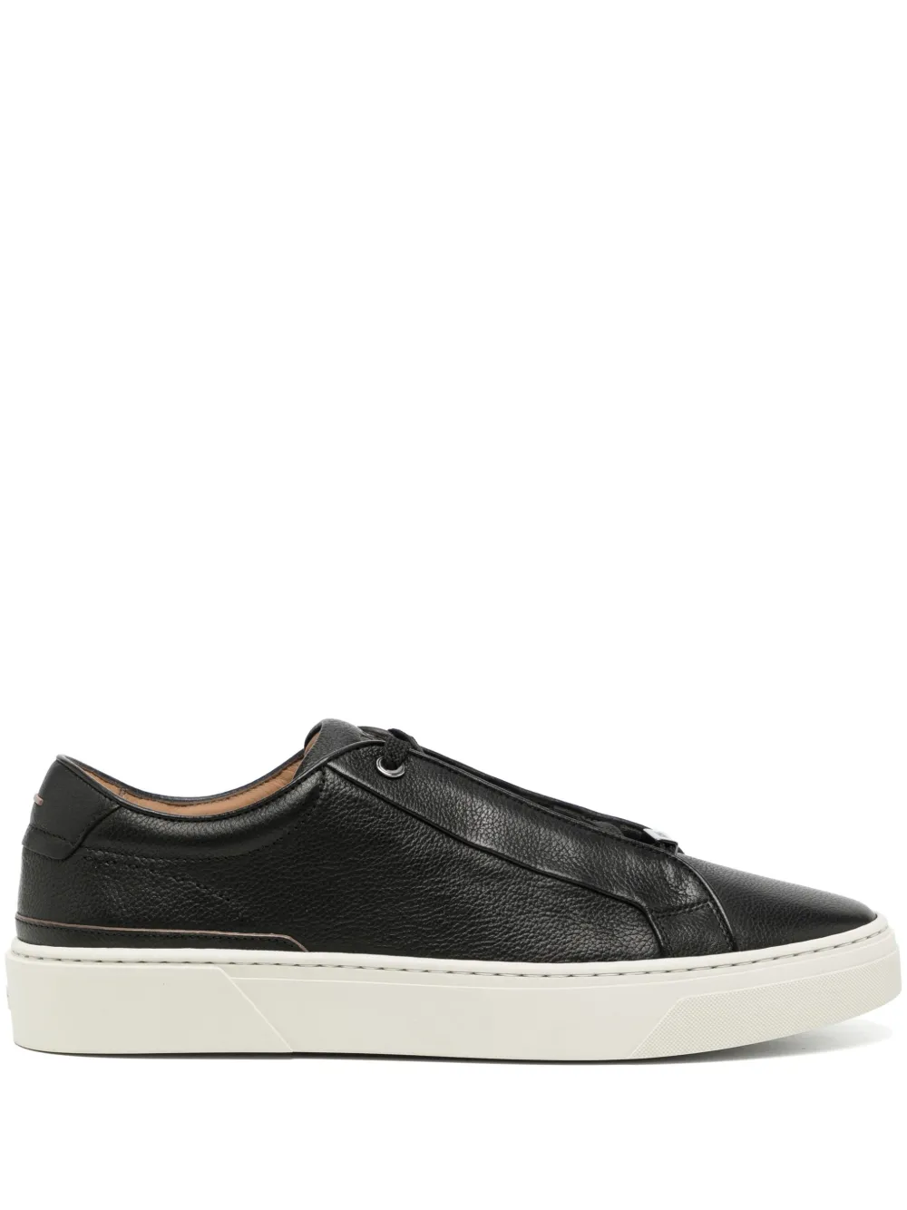 BOSS leather sneakers Black