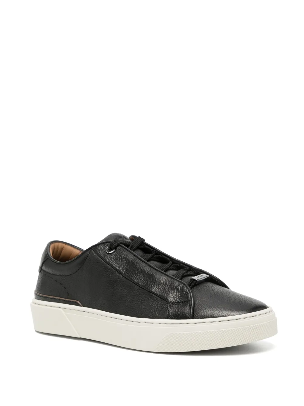 BOSS leather sneakers Black