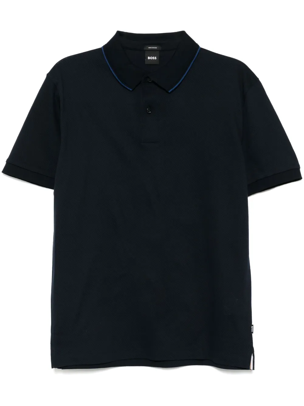 BOSS Katoenen poloshirt Blauw