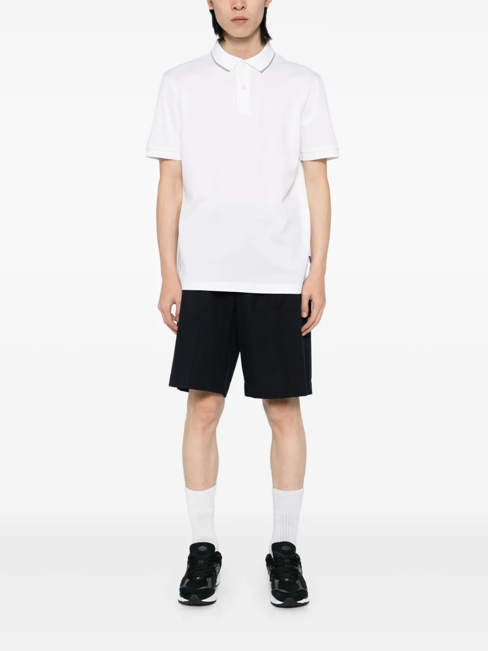 BOSS Katoenen poloshirt - Wit