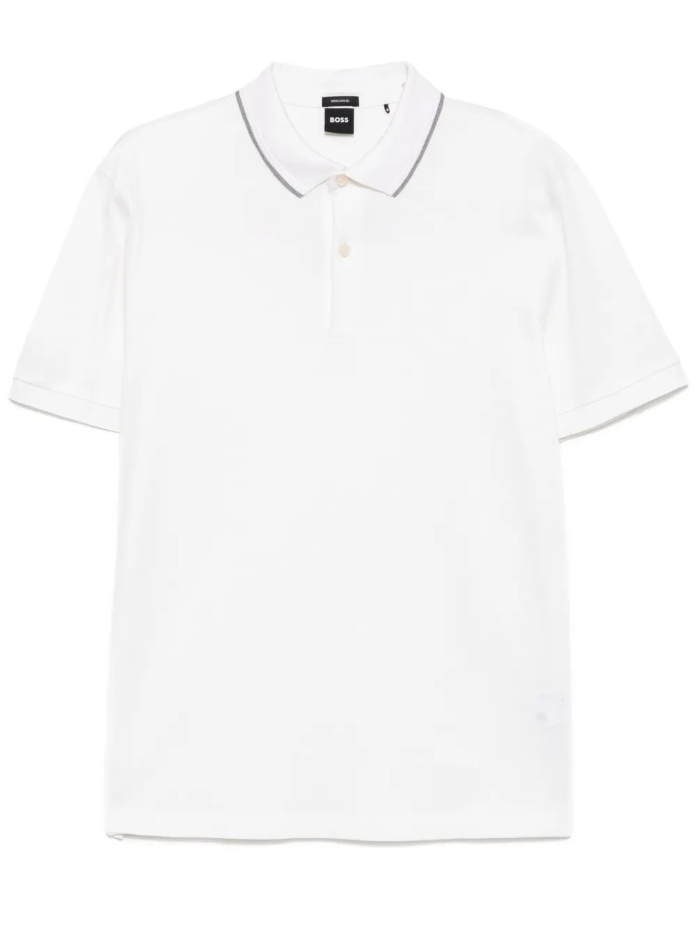 BOSS Katoenen poloshirt Wit
