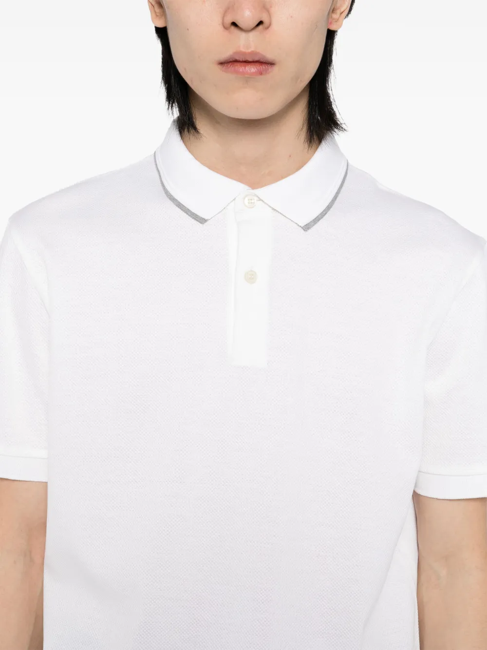 BOSS Katoenen poloshirt Wit