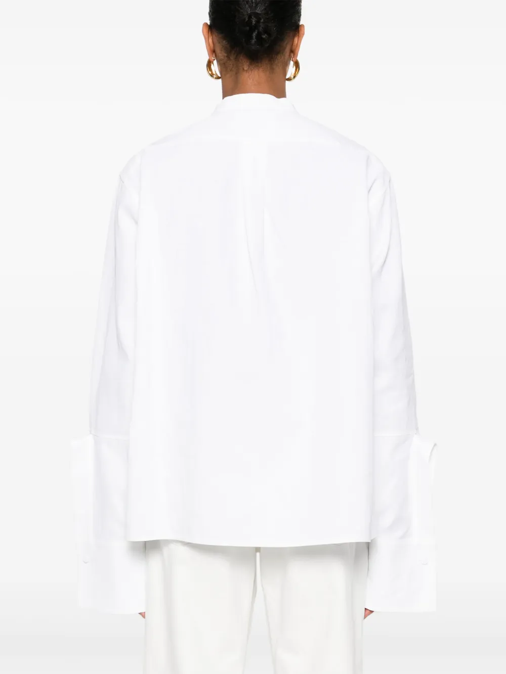 Jil Sander Linnen blouse Wit