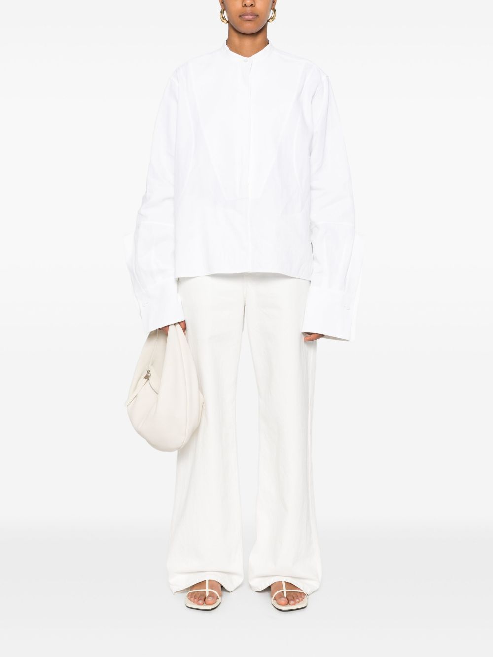 Jil Sander Linnen blouse - Wit