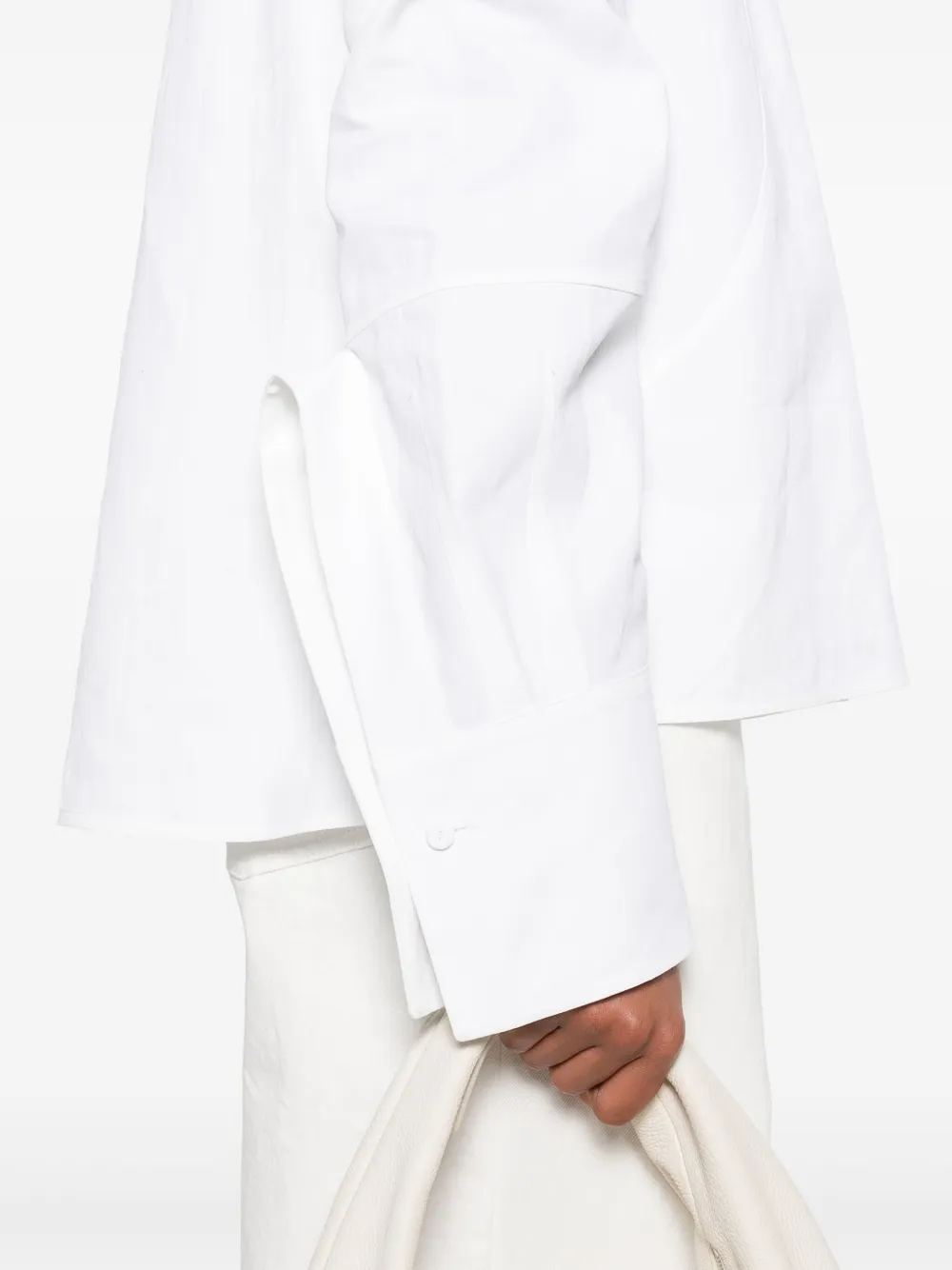 Jil Sander Linnen blouse Wit