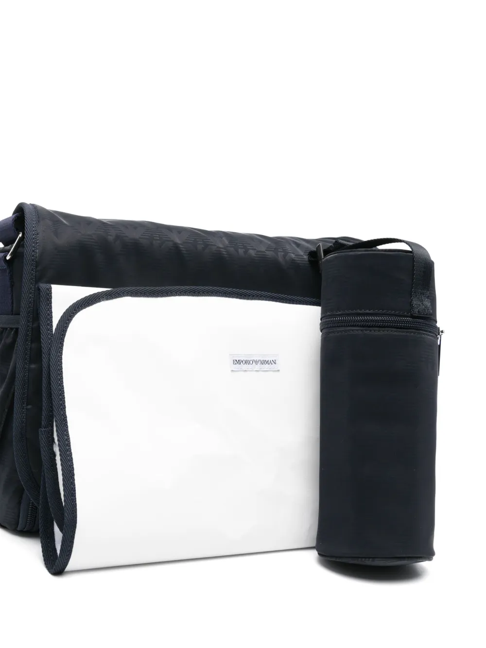 Emporio Armani Kids Luiertas met logoprint Blauw