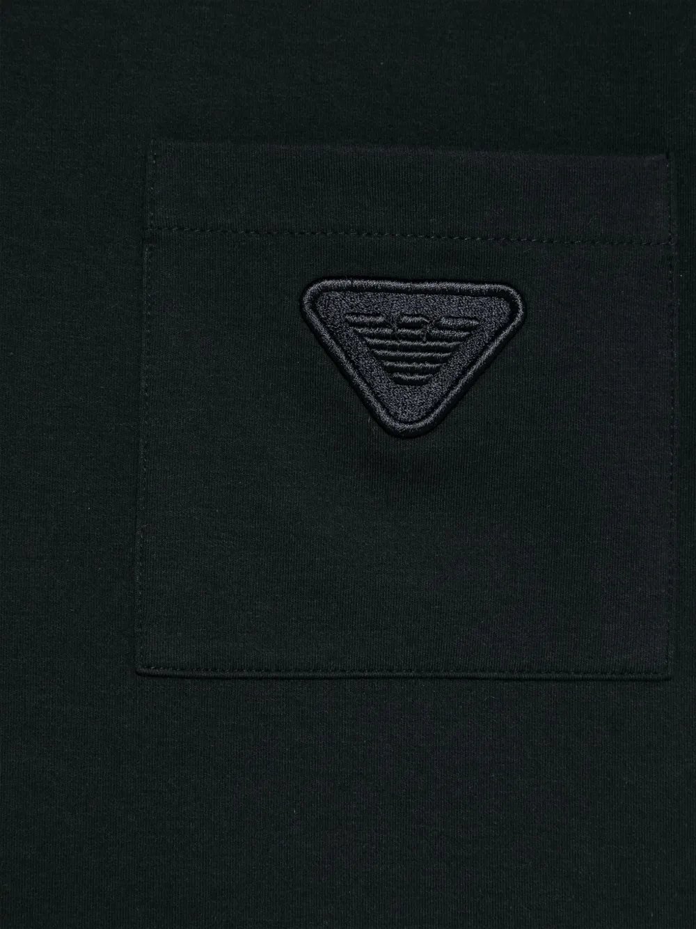 Emporio Armani Kids T-shirt met geborduurd logo Blauw