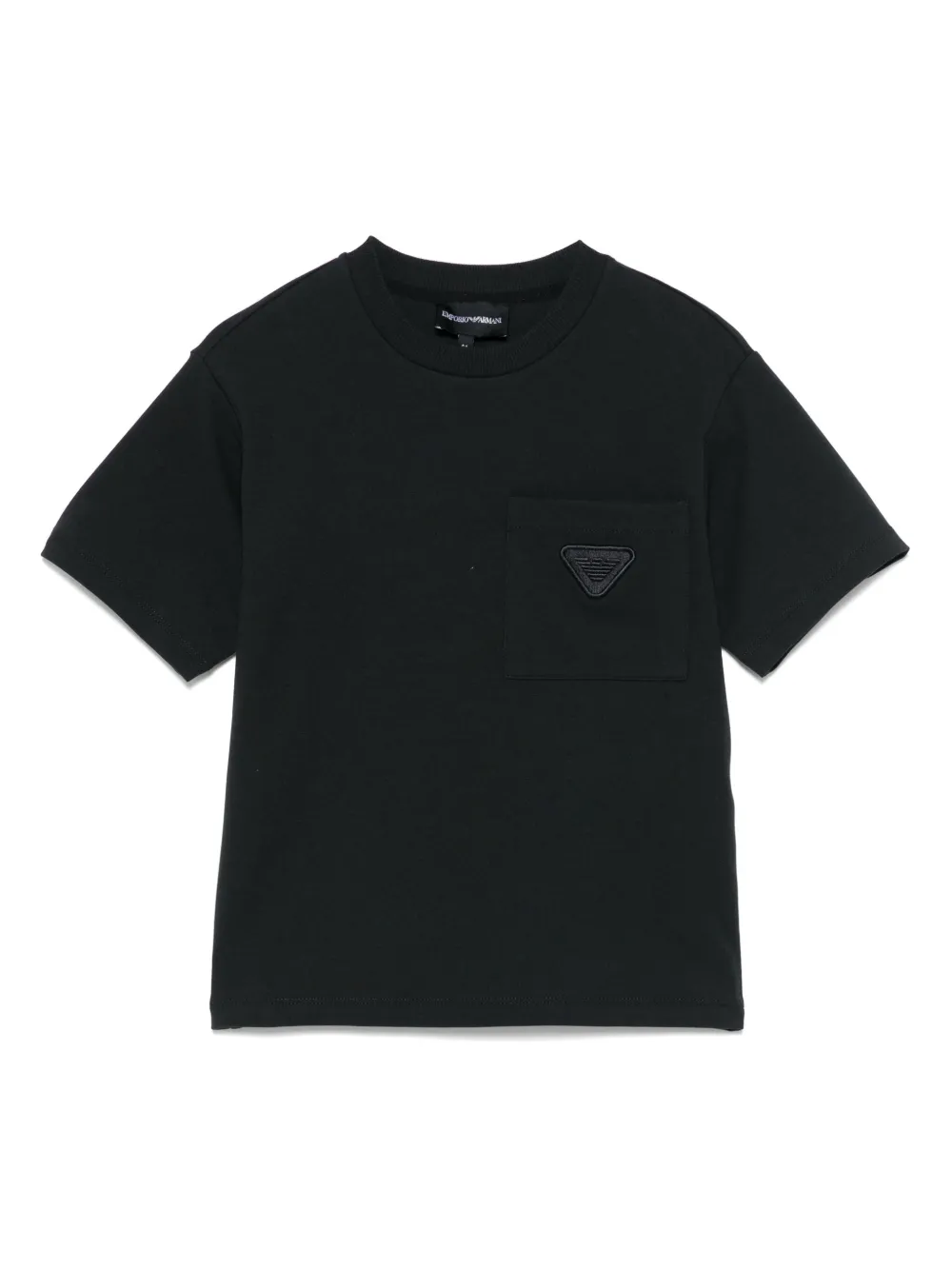 Emporio Ar i Kids T-shirt met geborduurd logo Blauw
