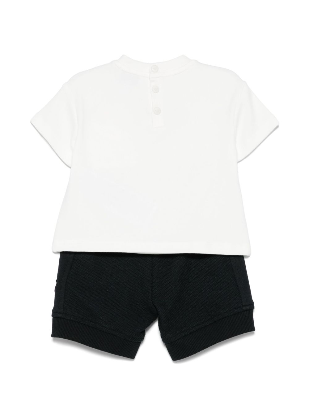 Emporio Armani Kids Shorts met geborduurd logo - Wit